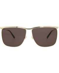Gucci - Metal Square/Rectangle Sunglasses - Lyst