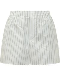 Ami Paris - Stripes Shorts - Lyst