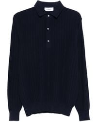 Lardini - Classic Knit Polo Shirt With Three-Button Closure - Lyst
