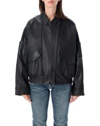 S.W.O.R.D - Leather Bomber Jacket - Lyst