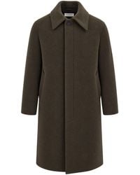 sunflower - Wool-Blend Long Overcoat - Lyst