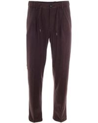Herno - Dark Pinces Drawstring Formal Pants - Lyst