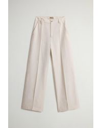 Woolrich - Linen Blend Paint Pants - Lyst