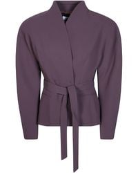 ANDAMANE - Margaux Rounded-Shoulder Jacket - Lyst