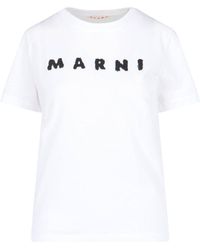 Marni - Logo T-Shirt - Lyst