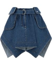 Loewe - Denim Skirt - Lyst