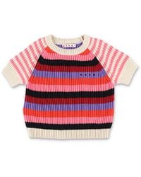 Marni - Classic Cotton Striped Sweater For Girls - Lyst