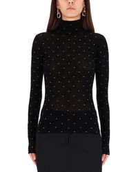 Rabanne - Embellished Turtleneck Sweater - Lyst