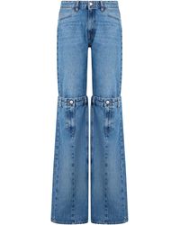 Coperni - Wide Leg Denim Jeans With Unique Side Details - Lyst