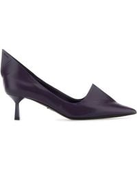 Prada - Leather Pumps - Lyst