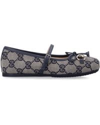 Gucci - Kids' Mini Ballet Flats With Signature Accents - Lyst