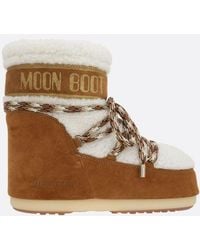 Moon Boot - Water-Resistant Slip-On Boots With Adjustable Drawstring - Lyst