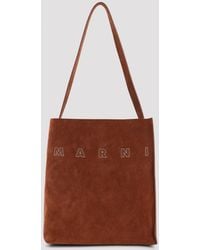 Marni - Cigar Small Museo Hobo Bag - Lyst