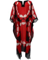 Dries Van Noten - Striped Cotton-Blend Duchesse-Satin Mini Dress - Lyst