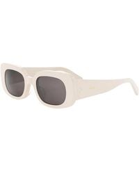 Celine - Sunglasses Rectangle Full Rim, Shiny Frame And Lens Cl40287U25A - Lyst