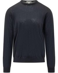 Malo - Basic Crew Neck Knit Sweater - Lyst