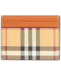 Burberry - Portacarte "Check" - Lyst