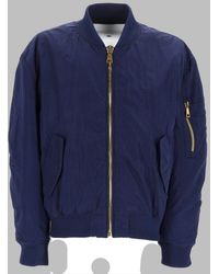 Balmain - Bomber Jacket Embroidered Logo Recycled Polyamide - Lyst