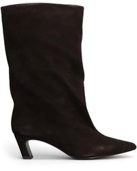 Ash - Pointed Toe Slouchy Bootie With 5 Cm Kitten Heel - Lyst