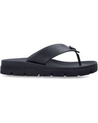 Prada - Rubber Thong Sandals - Lyst