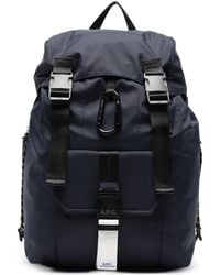 A.P.C. - A. P.C.-Style Nylon Mini Utility Bag With Double Buckle Closure And Rope Drawstrings 45 X 30 X 14 Cm - Lyst