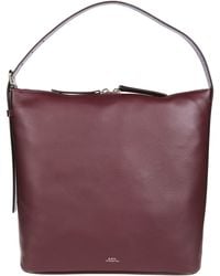 A.P.C. - A. P.C. Vera Leather Shoulder Bag - Lyst