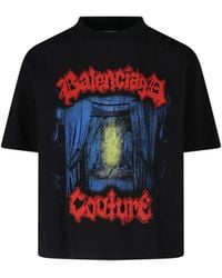 Balenciaga - 100% Cotton T-Shirt - Lyst