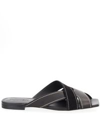 Tod's - Cross-Straps Flat Sandals - Lyst