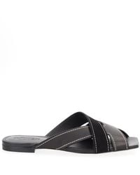 Tod's - Cross-Straps Flat Sandals - Lyst