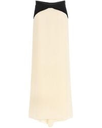 Valentino - Flared Silk Cady Mini Skirt With Knot Detail - Lyst