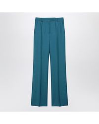Max Mara - Wool And Silkblend Trousers - Lyst