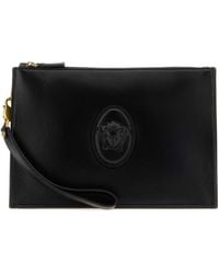 Versace - Leather Pouch Handbag For - Lyst