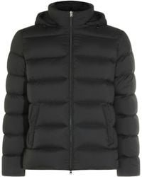 Herno - Puffer Jacket With Horizontal Quilted Padding And Detachable Hood - Lyst