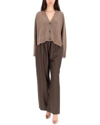 Loulou de Saison - Virgin Wool Button-Front Cardigan - Lyst