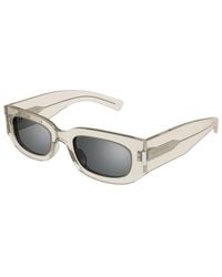 Saint Laurent - Sl697 Mini Sunglasses, Mirror - Lyst