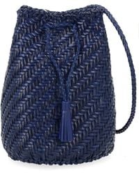 Dragon Diffusion - Woven Leather Bucket Crossbody Bag - Lyst