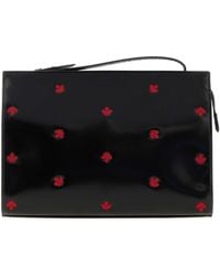 DSquared² - Dsquared Leather Maple Leaf Clutch - Lyst