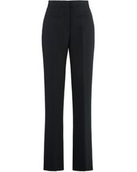 MSGM - Crêpe Tailored Trousers - Lyst