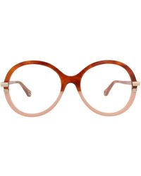 Chloé - Chic Round/Oval Bio Acetate Eyeglasses - Lyst