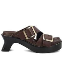 Loewe - Ease Heel Slide 90 Sandals - Lyst