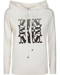 Max Mara - Knit Top Taddeo Wool Knit Hoodie Ladies Wool Logo Pullover - Lyst