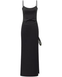 Coperni - Tailored Long Dress With Subtle Stripes - Lyst