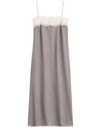 Carven - Silk Mini Slip Dress With Embellishments - Lyst