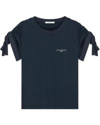 Givenchy - Cotton Ribbon T-Shirt - Lyst