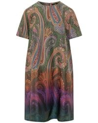 Etro - Elegant Etched Pattern Gown - Lyst