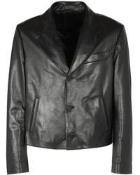 Ferragamo - Leather Jacket - Lyst
