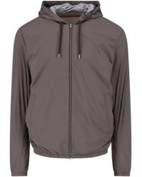 Herno - Hooded Zip Front Jacket - Lyst