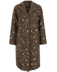 Le Plain - Notched-Collar Sequin Wool Jacket With Button Front And Side Pockets - Lyst