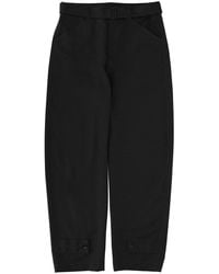 Lemaire - High-Waist Wide-Leg Trousers With Belt - Lyst