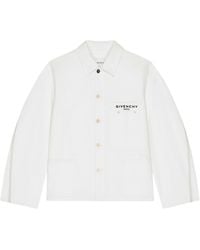 Givenchy - Classic Button-Up Jacket With Signature Embroidery - Lyst